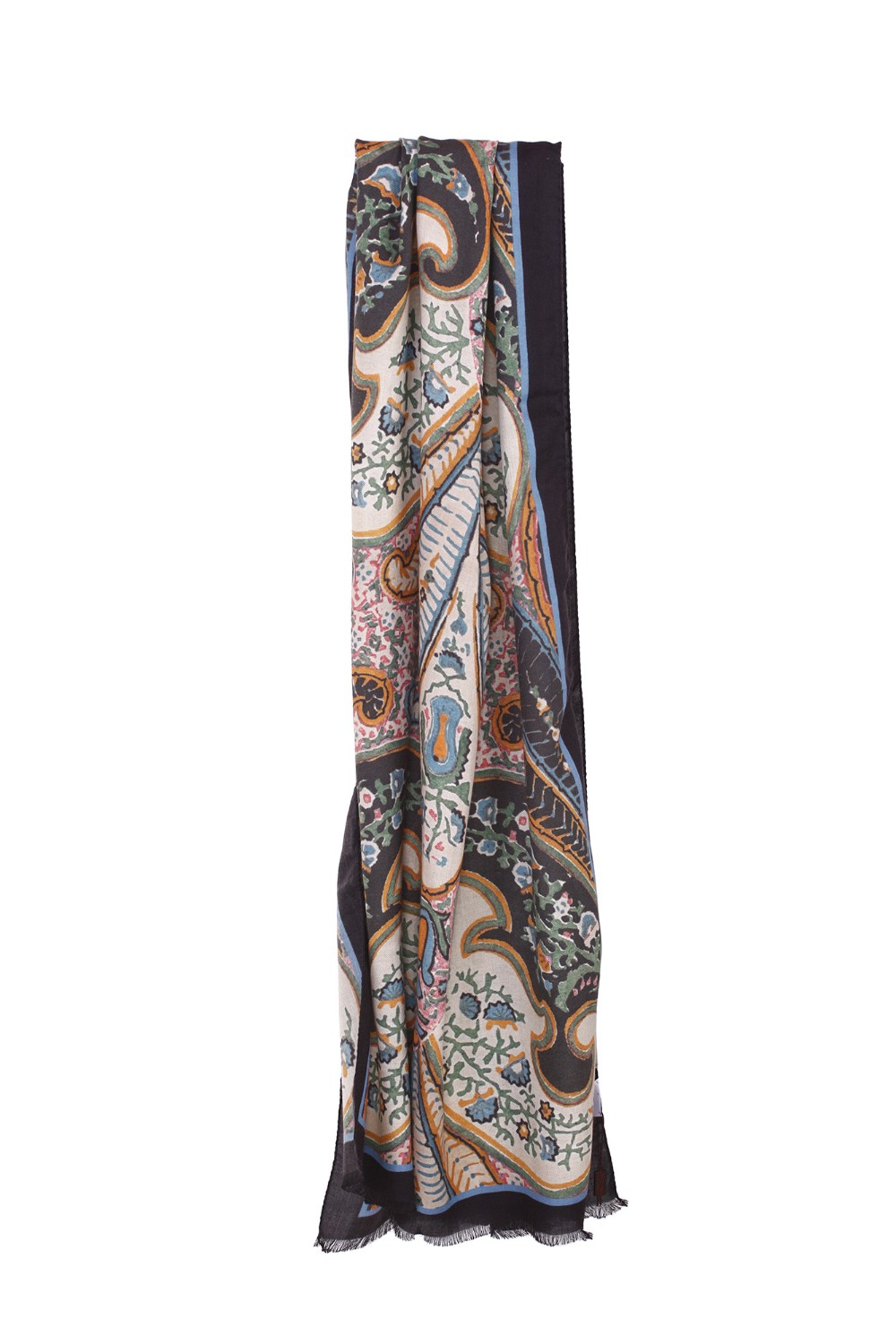 shop ETRO  Sciarpa: Etro sciarpa in cashmere e seta.
Sciarpa in cachemire, decorata da una stampa con motivi Paisley d'archivio e impreziosita da una bordatura unita sfrangiata.
Dimensioni: 70x170cm.
Composizione: 70% Cashmere 30% Seta.
Made in Italy.. 11777 9598-0001 number 4038572